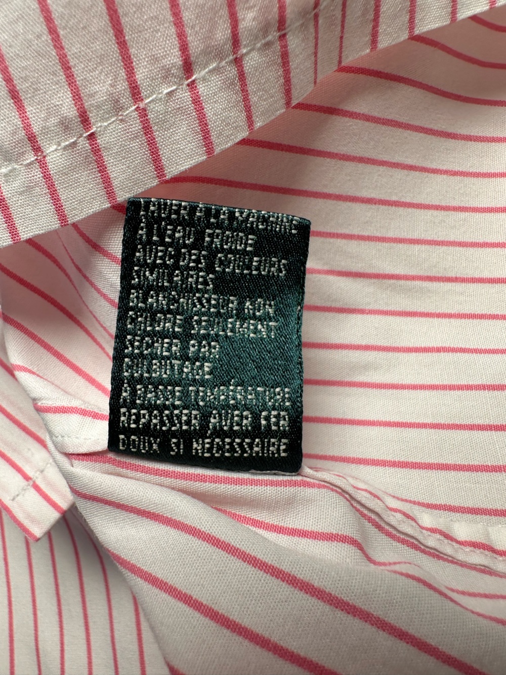 Lauren Ralph Lauren Pink White Striped Button Front Shirt Women’s 2X Cotton - Picture 7 of 10